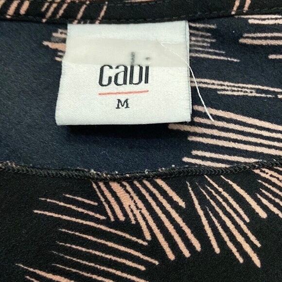 Cabi Women’s Tate Firework Short Sleeve Top Black And Pink Size Medium - Picture 4 of 5